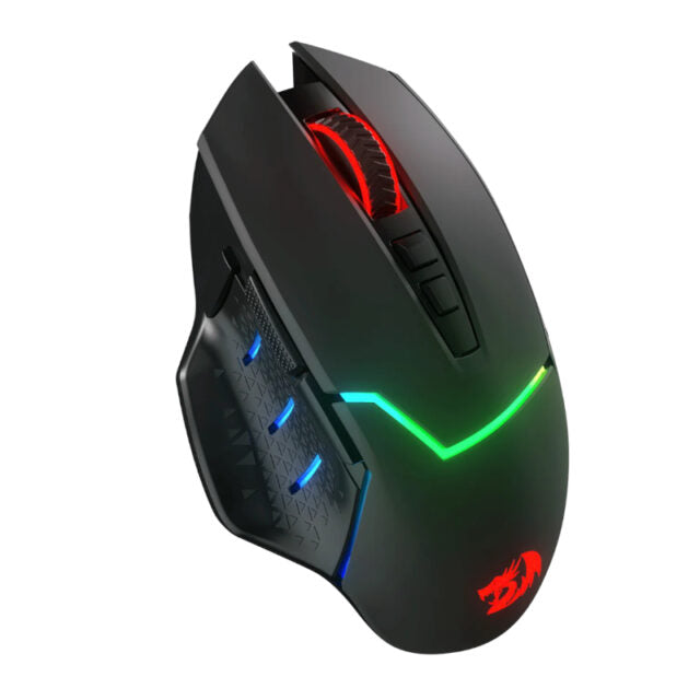 REDRAGON Mirage Pro 8000DPI RGB Wireless Gaming Mouse - Black-Wolf Media Store