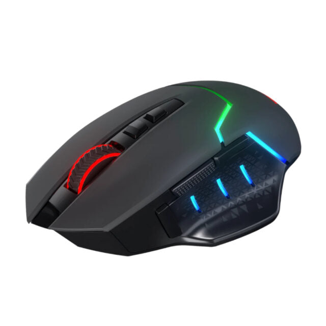 REDRAGON Mirage Pro 8000DPI RGB Wireless Gaming Mouse - Black-Wolf Media Store