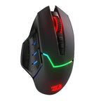 REDRAGON Mirage Pro 8000DPI RGB Wireless Gaming Mouse - Black-Wolf Media Store