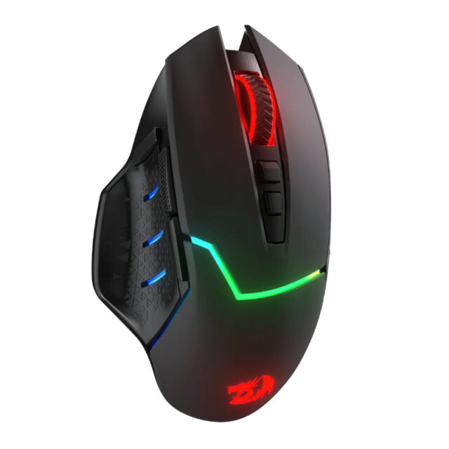 REDRAGON Mirage Pro 8000DPI RGB Wireless Gaming Mouse - Black-Wolf Media Store