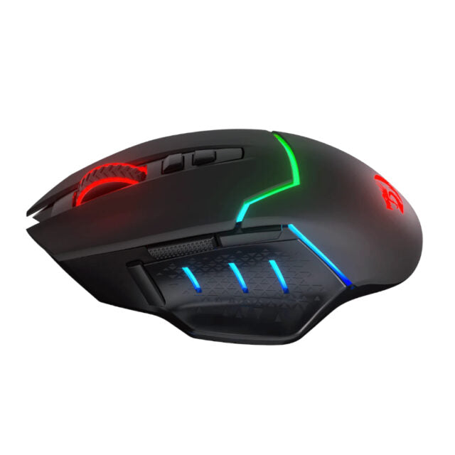 REDRAGON Mirage Pro 8000DPI RGB Wireless Gaming Mouse - Black-Wolf Media Store