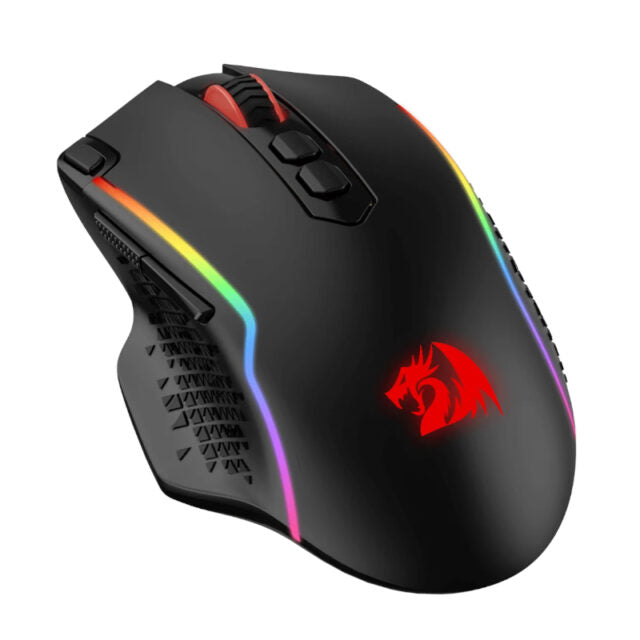 REDRAGON Taipan Pro 10000DPI RGB Wireless Gaming Mouse - Black-Wolf Media Store
