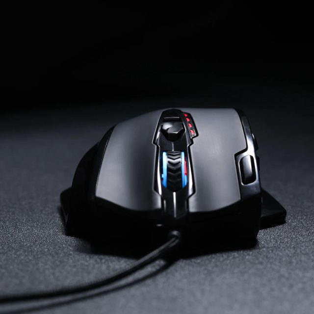 REDRAGON IMPACT 12400DPI MMO Gaming Mouse - Black-Wolf Media Store