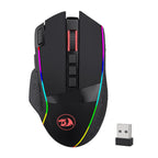 REDRAGON Enlightment 19000DPI RGB Wireless Gaming Mouse - Black-Wolf Media Store
