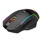 REDRAGON Enlightment 19000DPI RGB Wireless Gaming Mouse - Black-Wolf Media Store