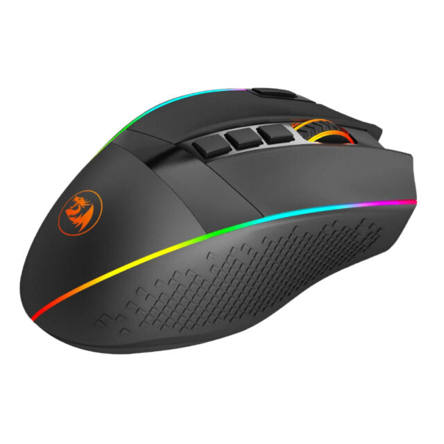 REDRAGON Enlightment 19000DPI RGB Wireless Gaming Mouse - Black-Wolf Media Store