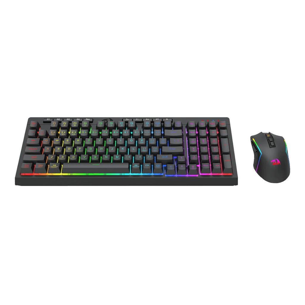 Redragon RYLO PRO S142 Tri-Mode RGB Gaming Keyboard and Mouse Combo-Wolf Media Store