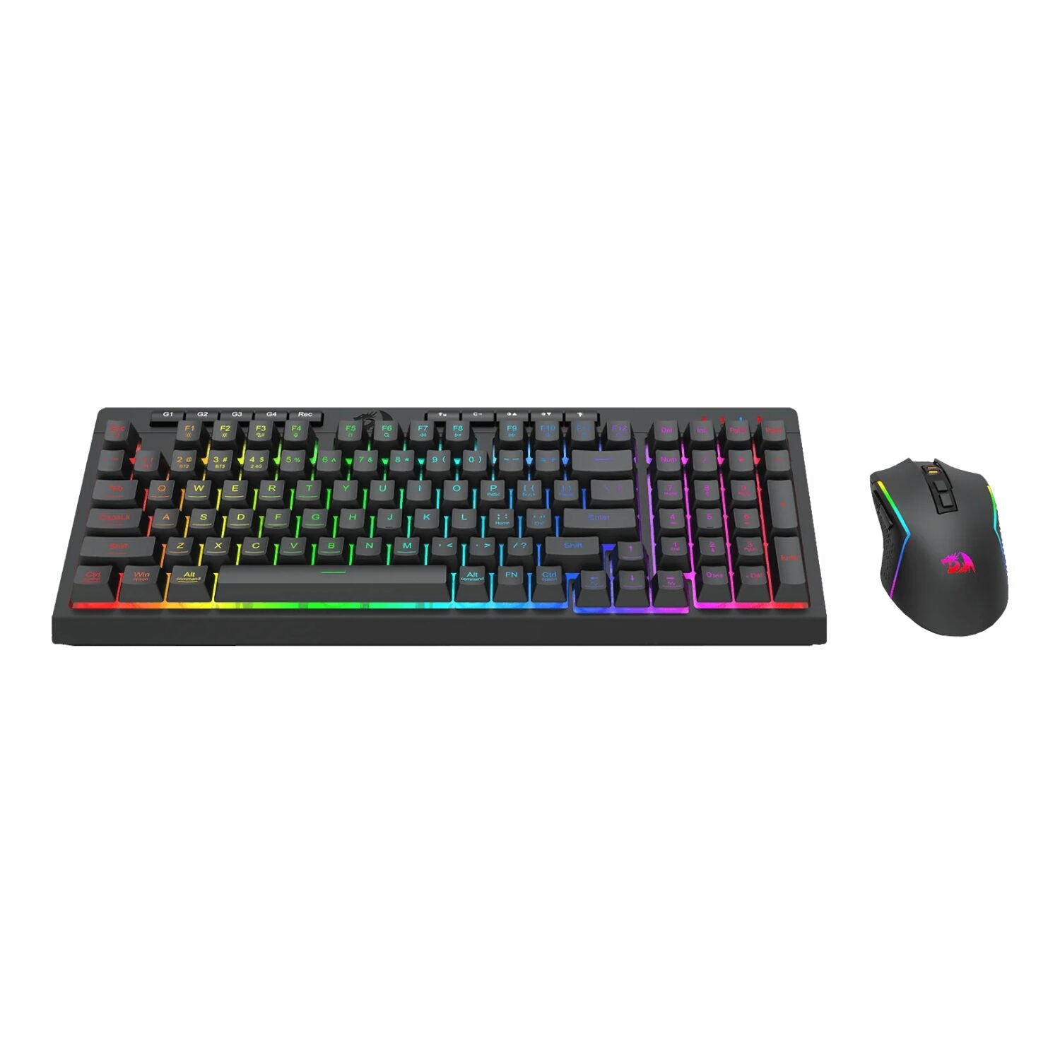 Redragon RYLO PRO S142 Tri-Mode RGB Gaming Keyboard and Mouse Combo-Wolf Media Store
