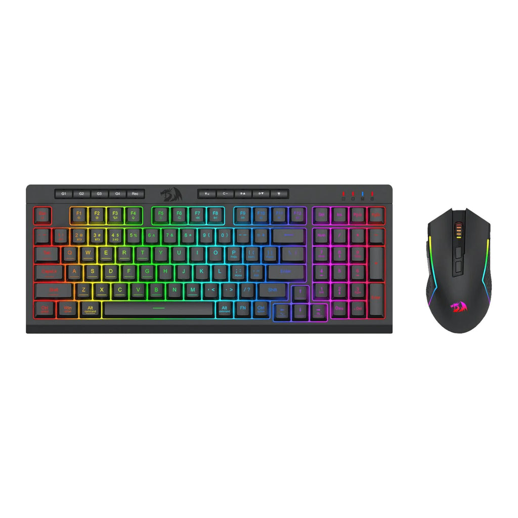 Redragon RYLO PRO S142 Tri-Mode RGB Gaming Keyboard and Mouse Combo-Wolf Media Store