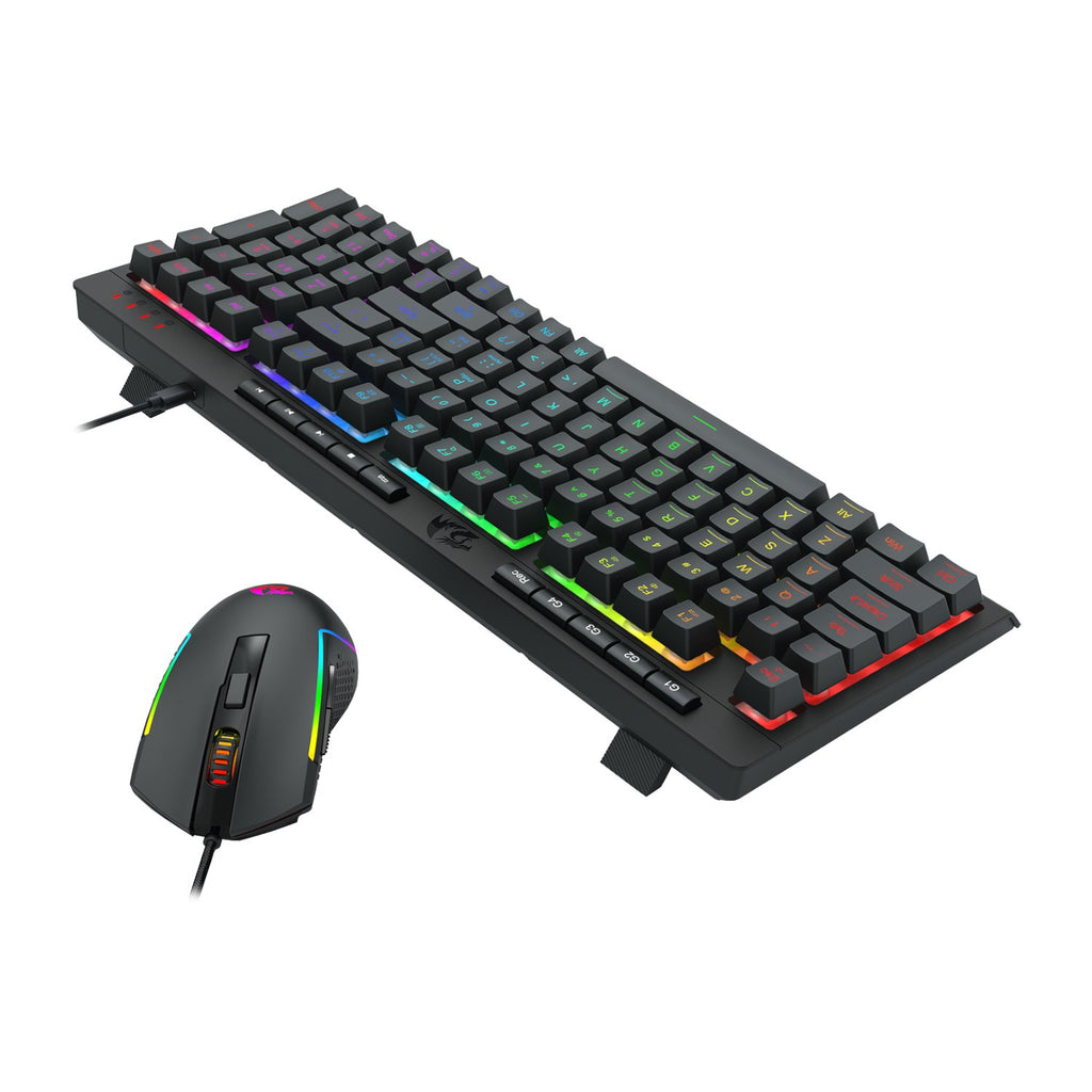 Redragon 4-in-1 Keyboard | Mouse | Mousepad | Headset Gaming Combo-Wolf Media Store
