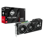 ASRock Radeon RX9070 XT Steel Legend Dark 16GB Graphics Card - Wolf Media Store