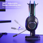 Redragon SCREAM Over-Ear RGB Gaming Headset - Black-Wolf Media Store