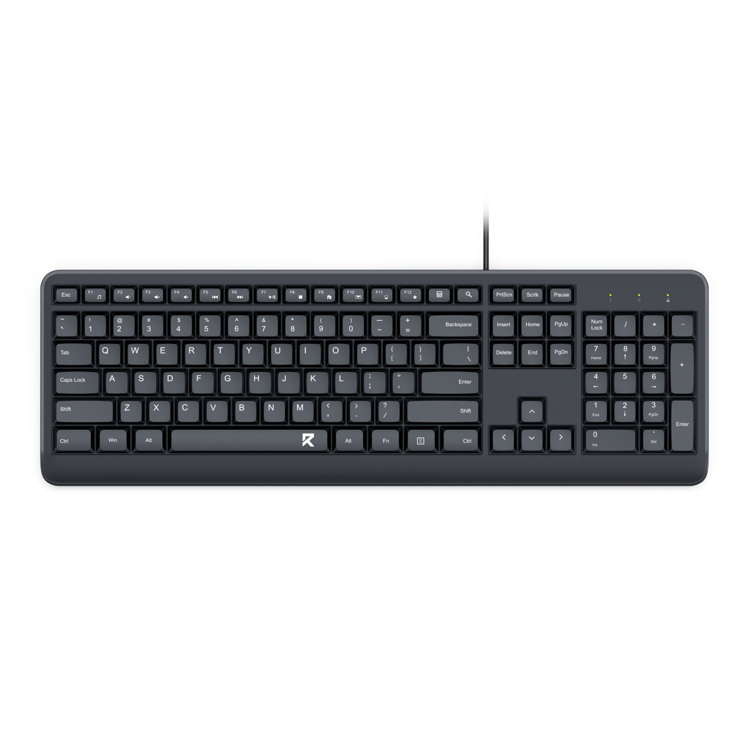 Redragon BK-7092 Full-sized Wired USB Office Keyboard-Wolf Media Store