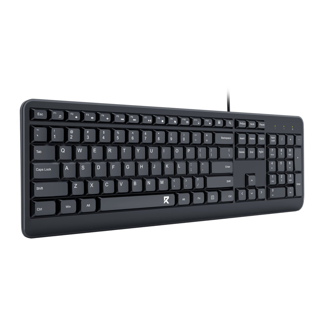 Redragon BK-7092 Full-sized Wired USB Office Keyboard-Wolf Media Store