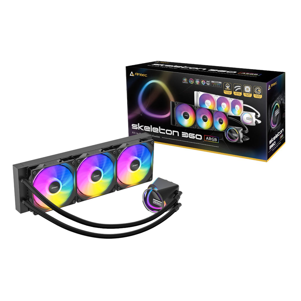 Antec Skeleton 360 ARGB CPU Liquid Cooler Black