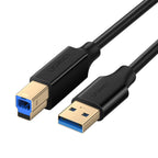 UGreen US210 USB-A Printer Cable 2M - Black - Wolf Media Store