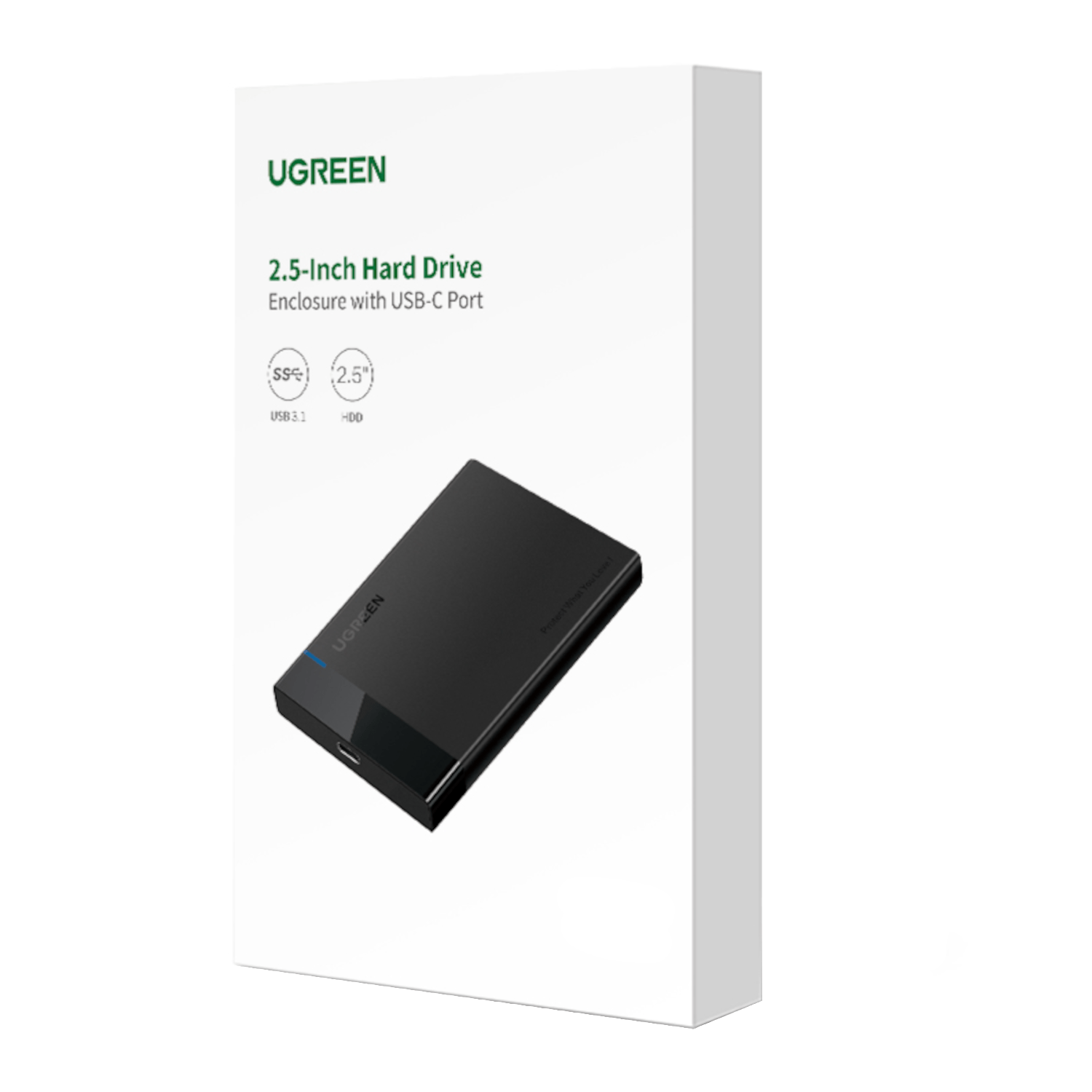 UGREEN 2.5'' SATA Hard Drive USB 3.0 Enclosure, UASP, 6Gbps - Wolf Media Store