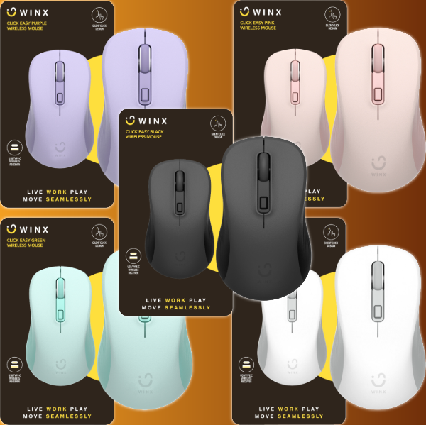 WINX CLICK Easy 1600DPI 2.4GHz Wireless Mouse-Wolf Media Store