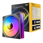 Antec VISION PWM 120mm ARGB Reverse Infinity Mirror Case Fan 3 Pack Black - Wolf Media Store