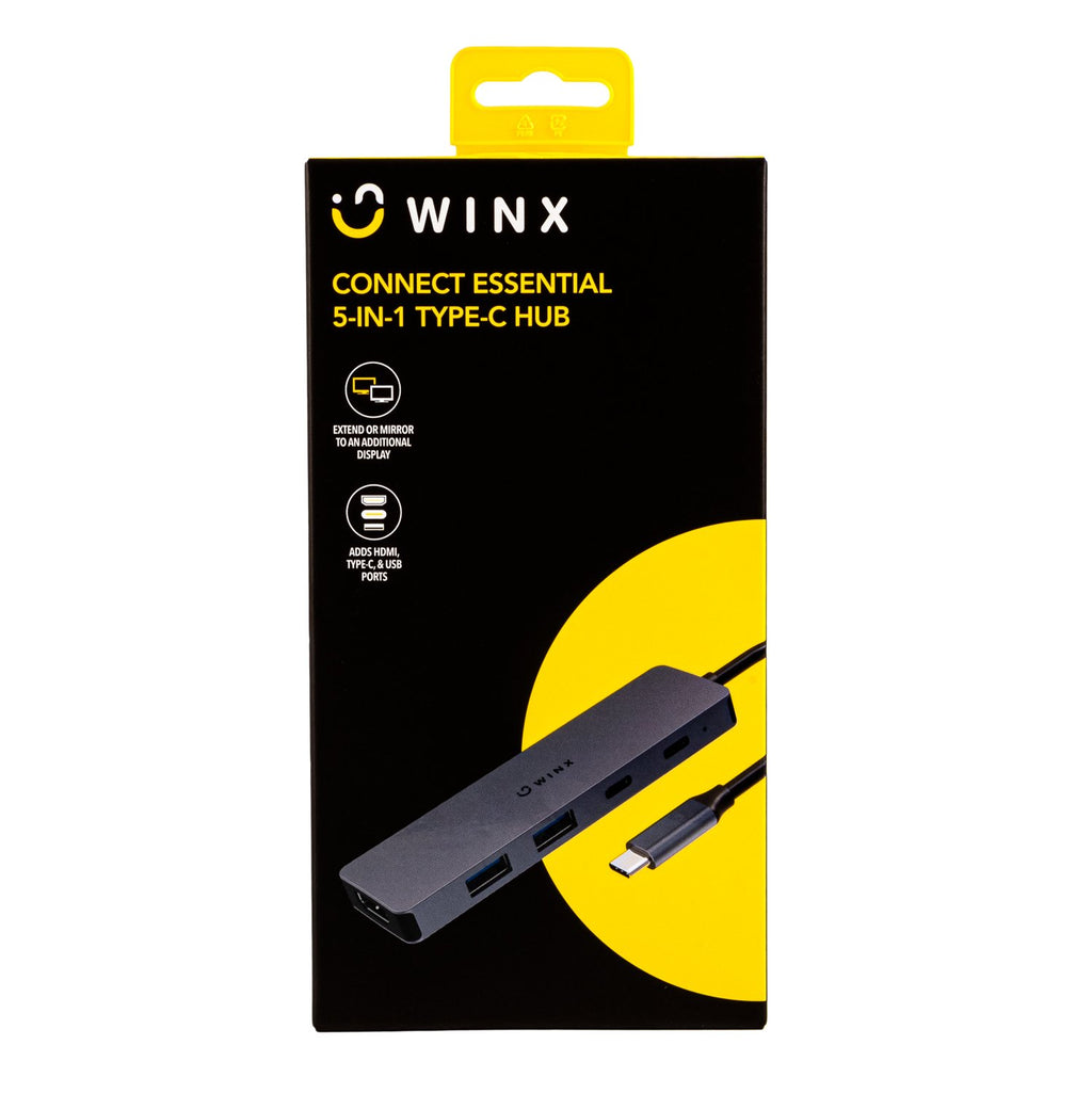 WINX CONNECT Essential 5-in-1 Type-C Hub-Wolf Media Store