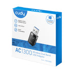 Cudy 1300Mbps High Gain WiFi USB3.0 Adapter-Wolf Media Store