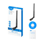 Cudy 1300Mbps High Gain WiFi USB3.0 Adapter with High Gain Antenna-Wolf Media Store
