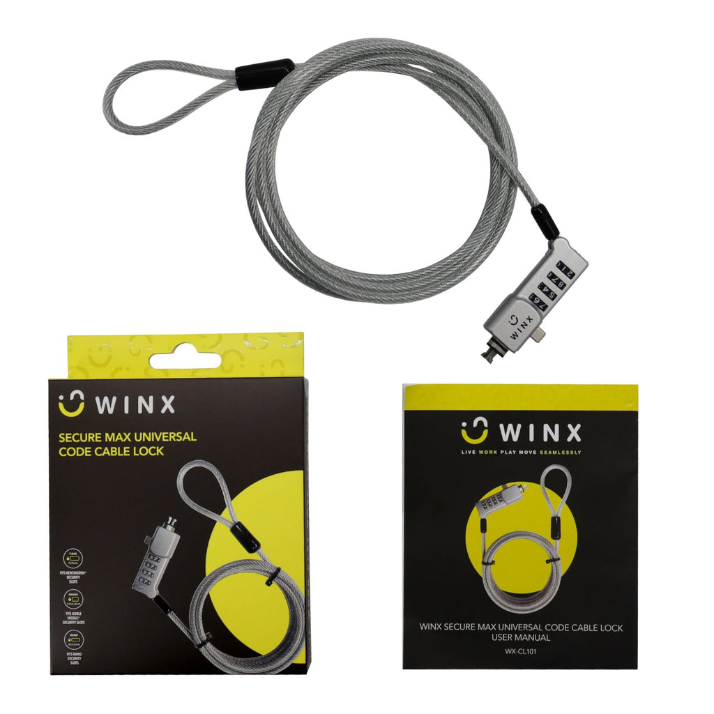 WINX Secure Max Universal Code Cable Lock-Wolf Media Store