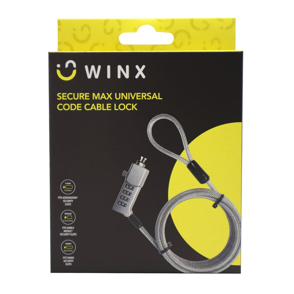 WINX Secure Max Universal Code Cable Lock-Wolf Media Store