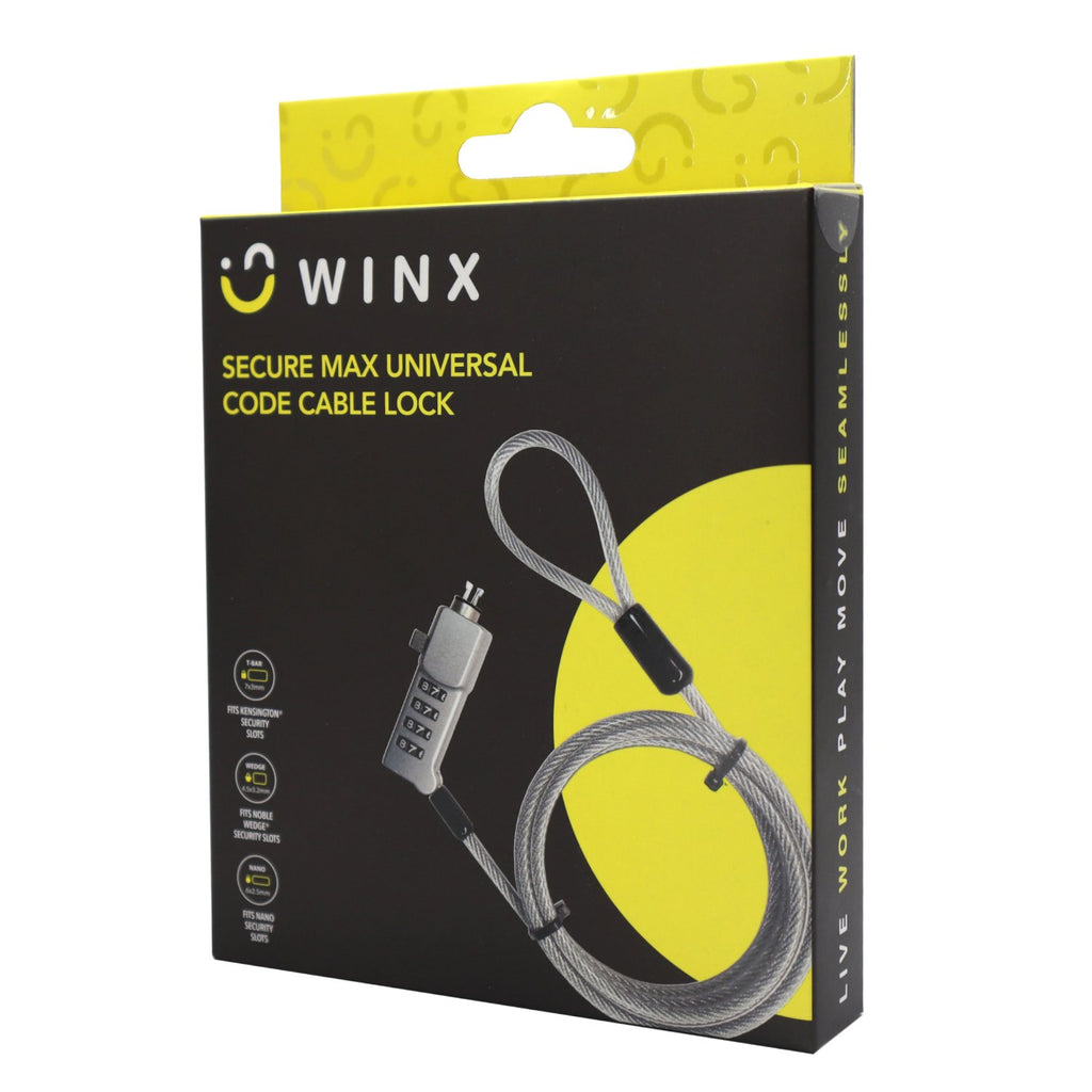 WINX Secure Max Universal Code Cable Lock-Wolf Media Store