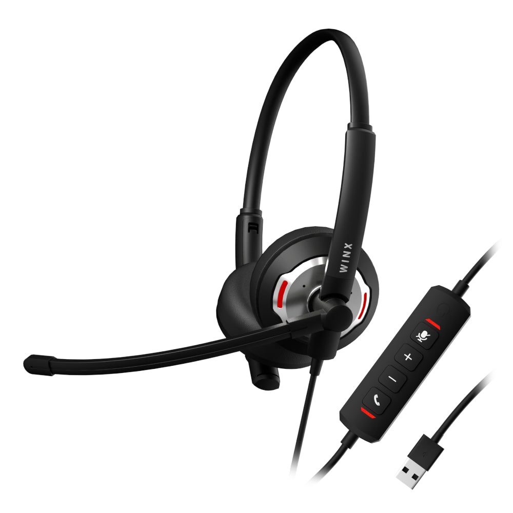 WINX CALL Pro AI Noise Cancelling Mic Headset-Wolf Media Store