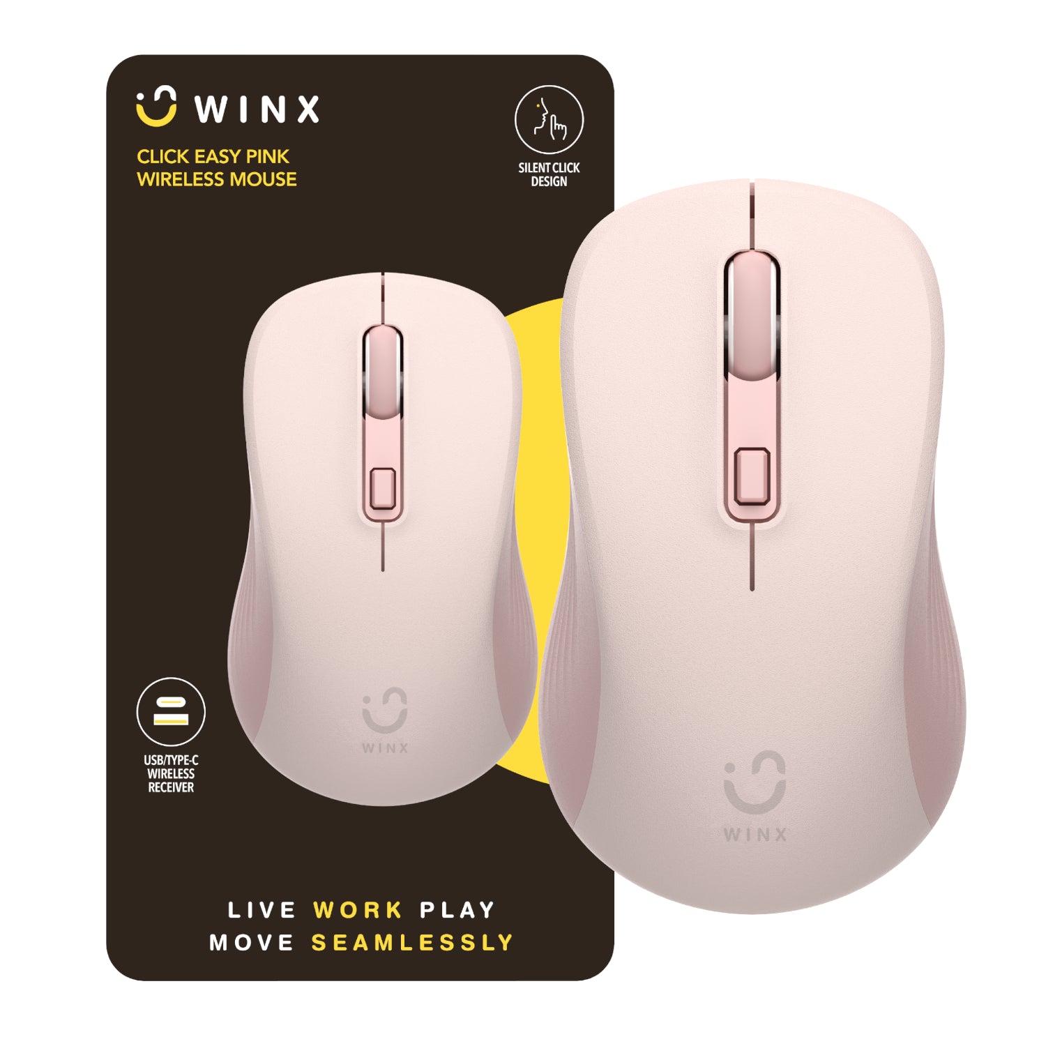 WINX CLICK Easy 1600DPI 2.4GHz Wireless Mouse-Wolf Media Store