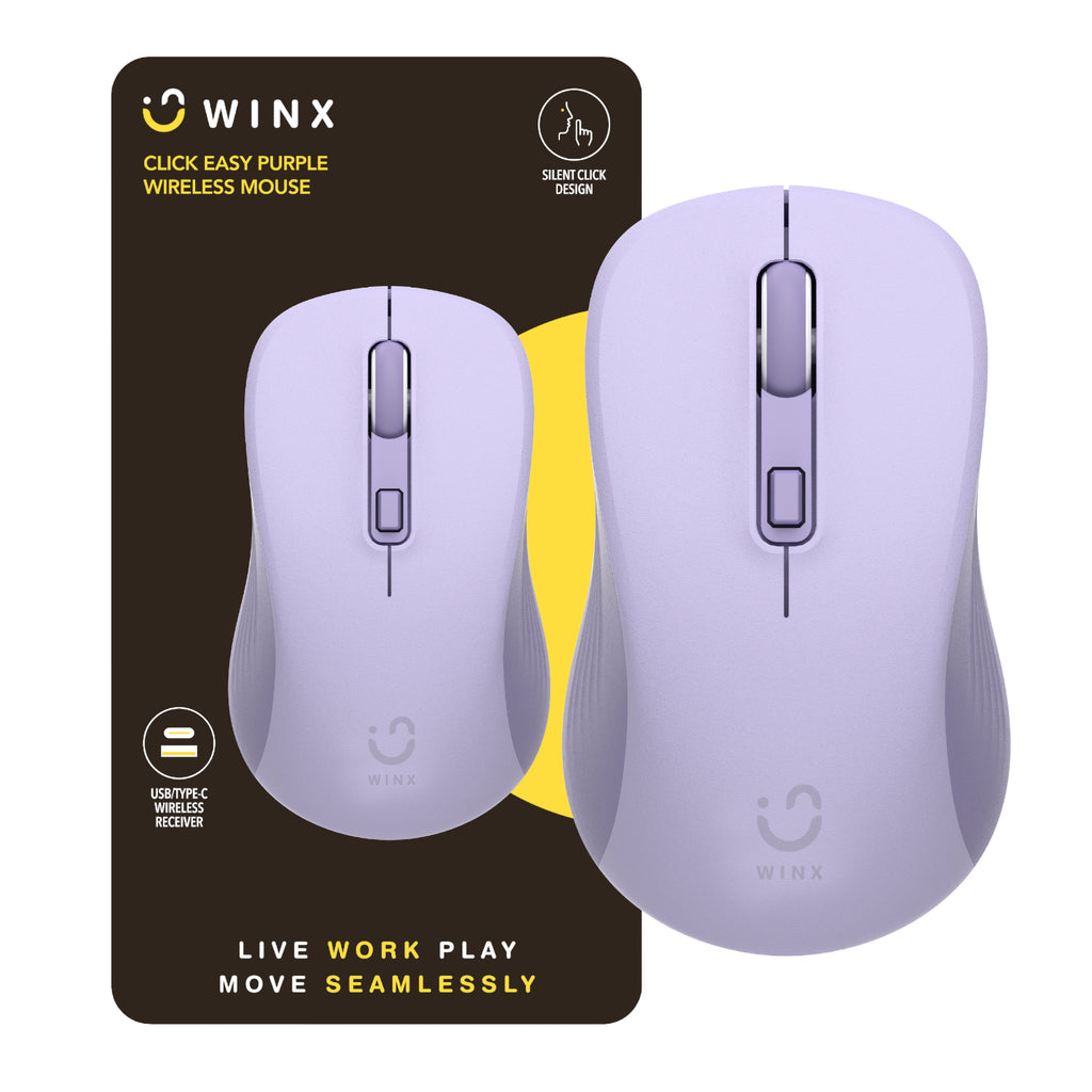 WINX CLICK Easy 1600DPI 2.4GHz Wireless Mouse-Wolf Media Store