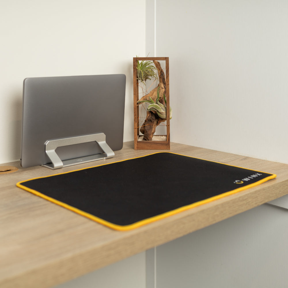 WINX GLIDE Black Extra Large Mouse Pad-Wolf Media Store