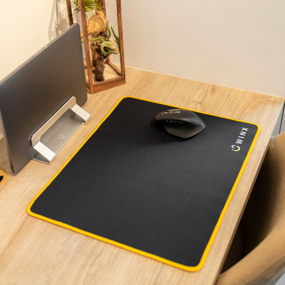 WINX GLIDE Black Medium Mouse Pad-Wolf Media Store