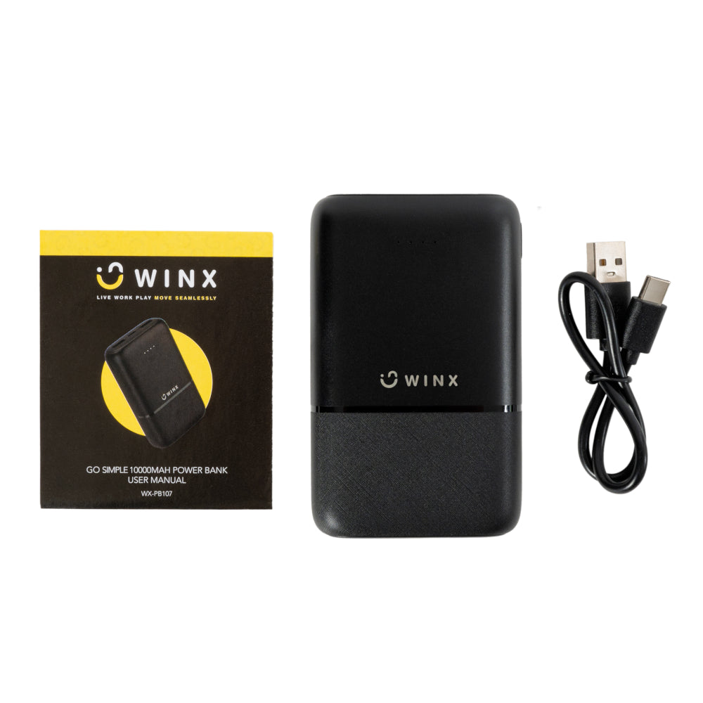 WINX GO Simple 10000mAh Power Bank-Wolf Media Store
