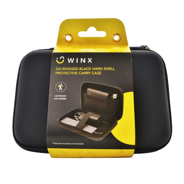 Winx Go Rugged Hardshell Protective Carry Case - Black-Wolf Media Store