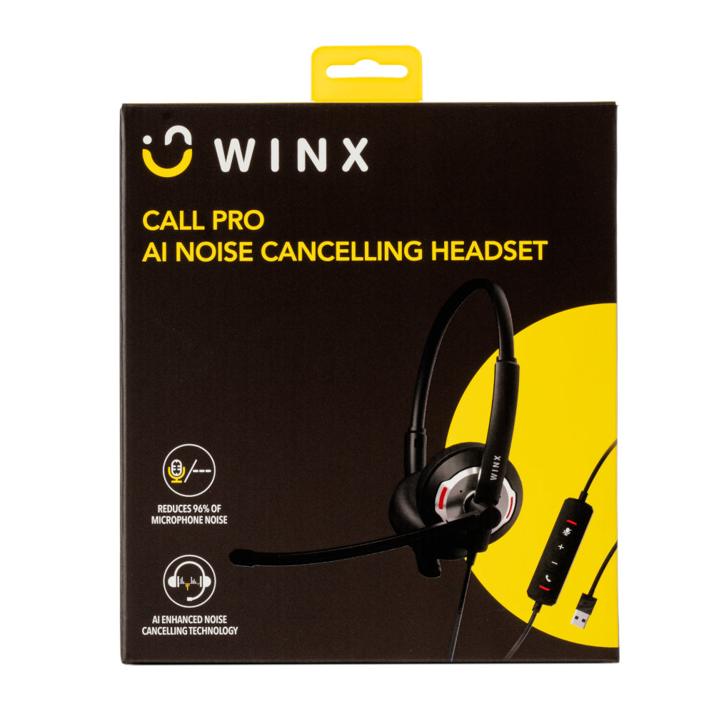 WINX CALL Pro AI Noise Cancelling Mic Headset-Wolf Media Store