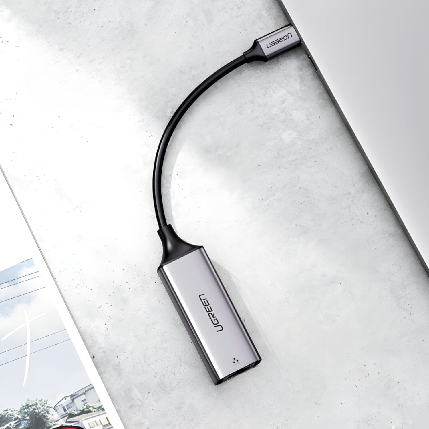 UGREEN CM199-50737 Type-C to Gigabit Ethernet Adapter - Silver-Wolf Media Store