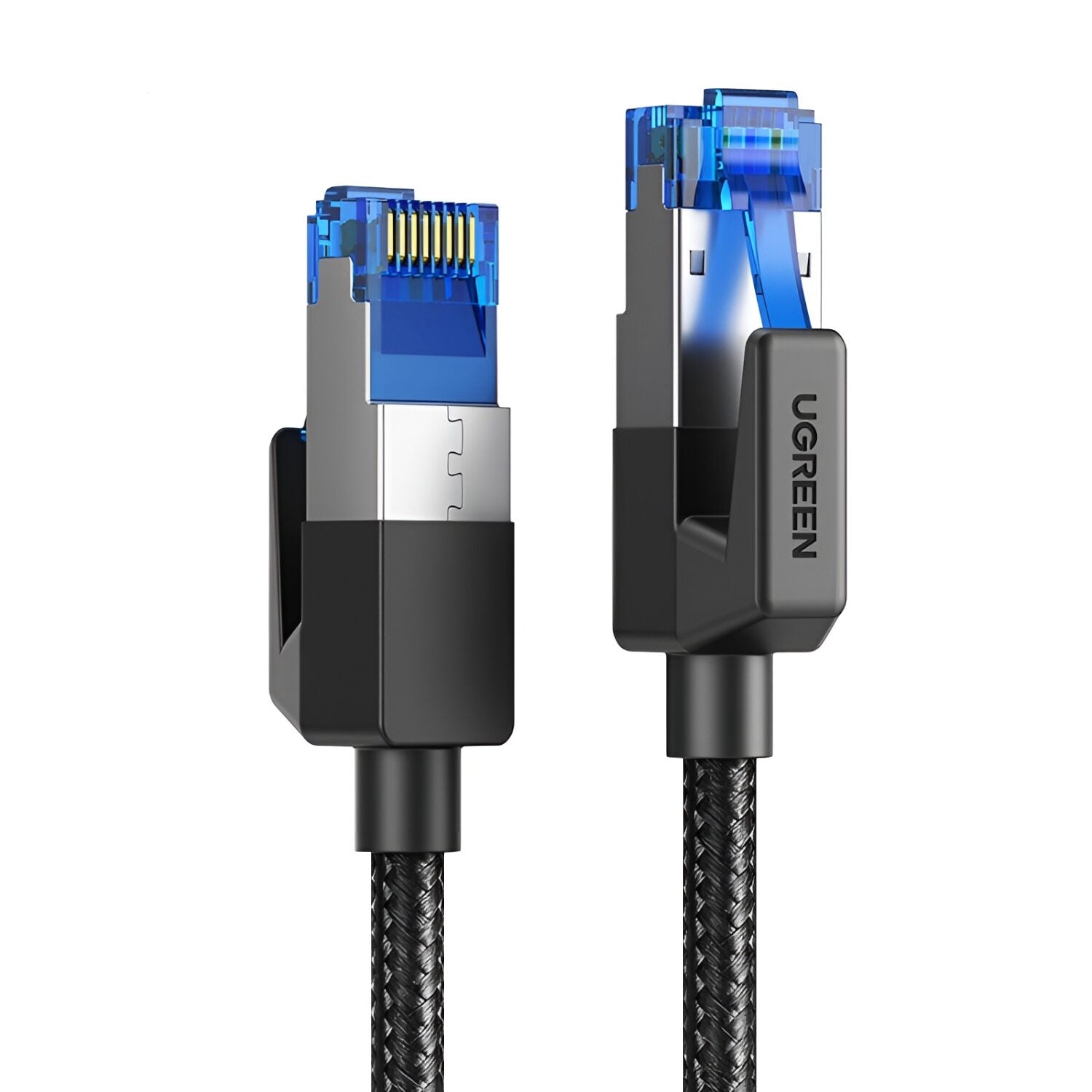 UGREEN Cat8 Nylon Braided Ethernet Cable - 40Gbps with Modular Plugs - 1m - Wolf Media Store