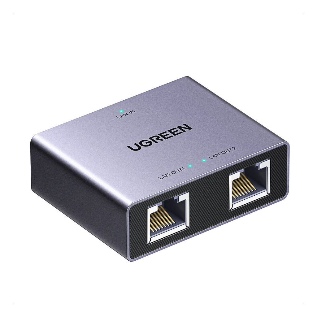 UGREEN 1-to-2 Gigabit Ethernet Splitter, 1000Mbps LAN Network Adapter - Wolf Media Store
