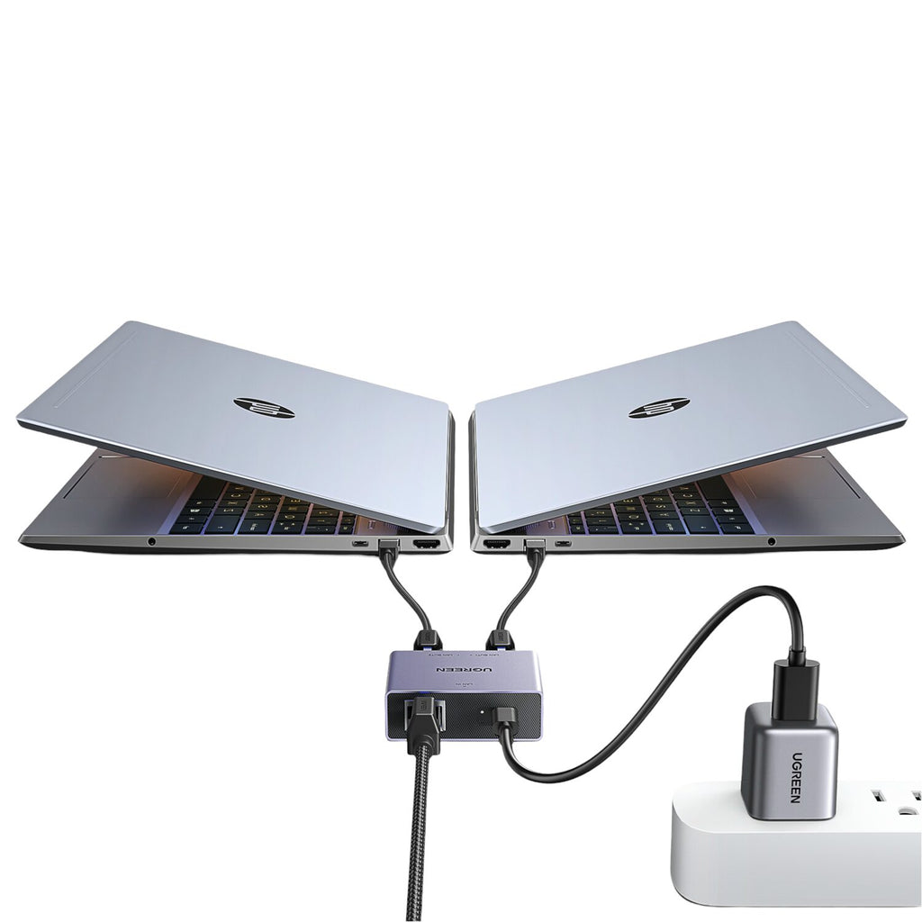 UGREEN 1-to-2 Gigabit Ethernet Splitter, 1000Mbps LAN Network Adapter - Wolf Media Store