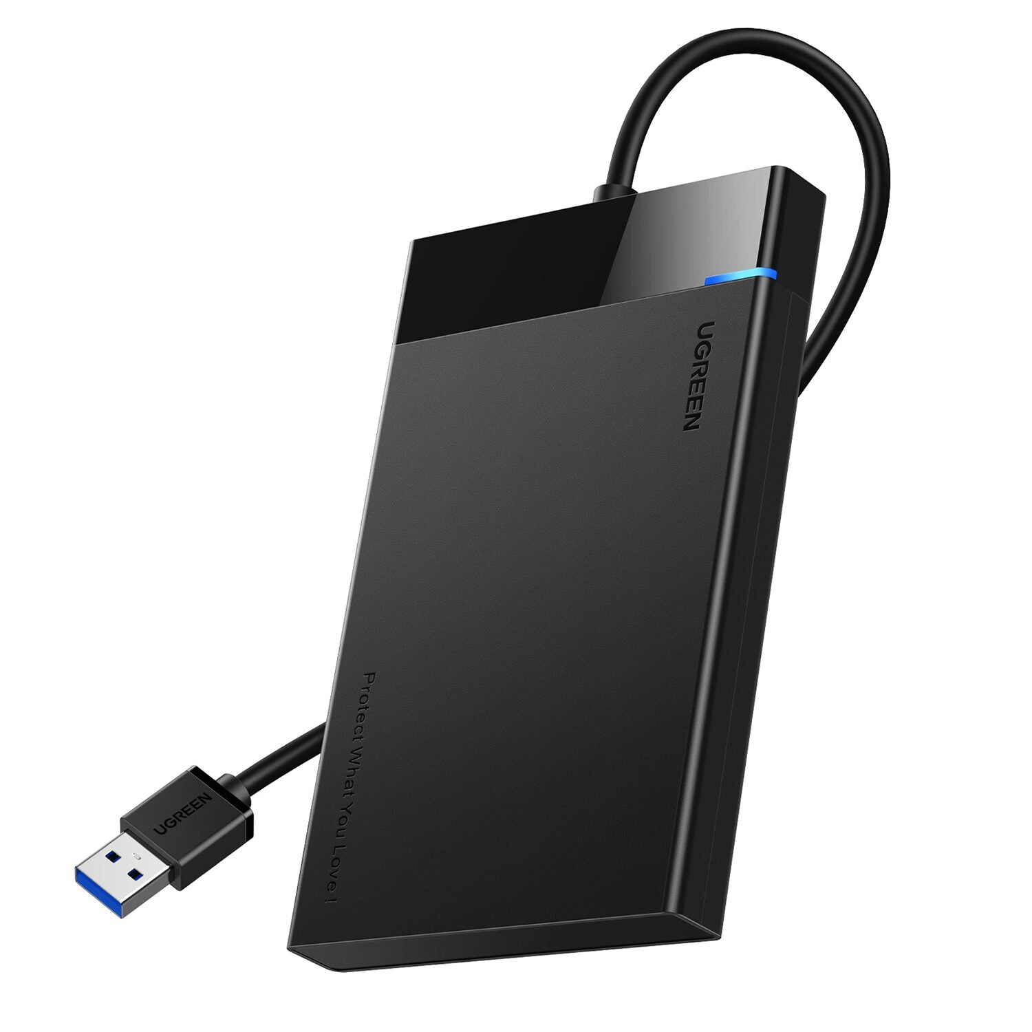 UGREEN USB 3.0 to 2.5” SATA Hard Drive Enclosure (Non-Detachable Cable) - Wolf Media Store